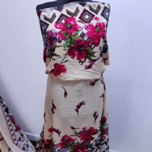 Vascoza Charlie Imprimat Floral Bej - imagine 4