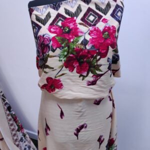 Vascoza Charlie Imprimat Floral Bej - imagine 6