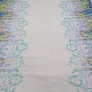 Chiffon Imprimat Alb / Multicolor - imagine 3
