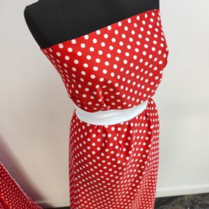 Satin Soft Rosu / Buline Albe - imagine 3