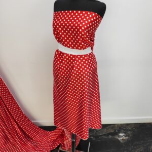 Satin Soft Rosu / Buline Albe - imagine 5