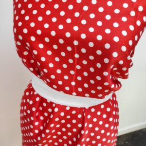 Satin Soft Rosu / Buline Albe - imagine 6