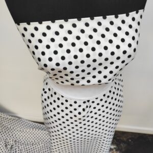 Satin Soft Alb / Buline Negre - imagine 4