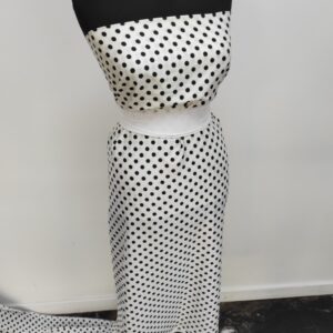 Satin Soft Alb / Buline Negre - imagine 5