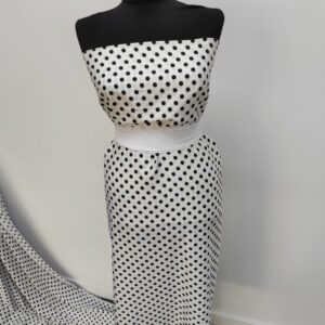 Satin Soft Alb / Buline Negre - imagine 6