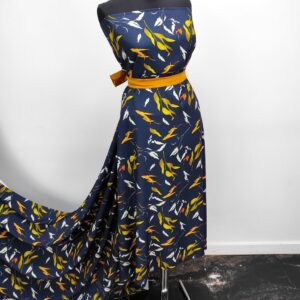 Barbie / Viena Imprimat Navy Frunze - imagine 3