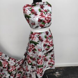 Vascoza Imprimat Floral Rosu - imagine 3