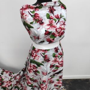 Vascoza Imprimat Floral Rosu - imagine 4