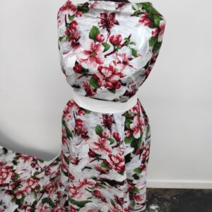 Vascoza Imprimat Floral Rosu - imagine 5