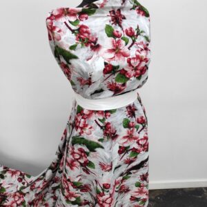 Vascoza Imprimat Floral Rosu - imagine 1