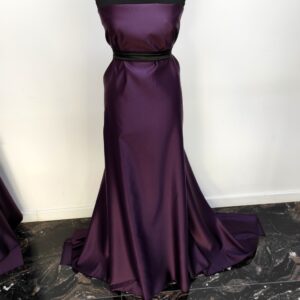 Tafta Fixa Ducesa Satin Ne-elastica Mov - imagine 2