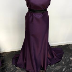 Tafta Fixa Ducesa Satin Ne-elastica Mov - imagine 5