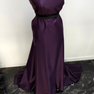 Tafta Fixa Ducesa Satin Ne-elastica Mov - imagine 3