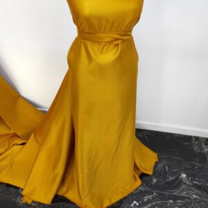Tafta Fixa Ducesa Satin Ne-elastica Mustar - imagine 2