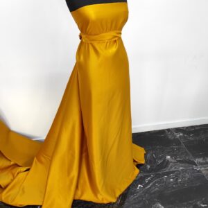 Tafta Fixa Ducesa Satin Ne-elastica Mustar - imagine 4