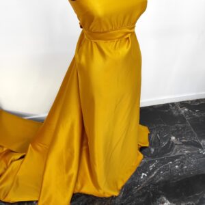 Tafta Fixa Ducesa Satin Ne-elastica Mustar - imagine 5