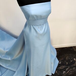 Tafta Fixa Ducesa Satin Ne-elastica Bleu - imagine 2