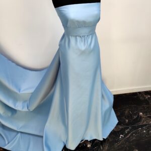 Tafta Fixa Ducesa Satin Ne-elastica Bleu - imagine 3