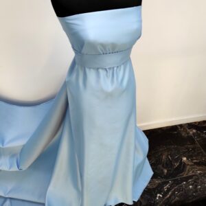 Tafta Fixa Ducesa Satin Ne-elastica Bleu - imagine 1
