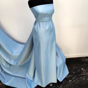 Tafta Fixa Ducesa Satin Ne-elastica Bleu - imagine 5