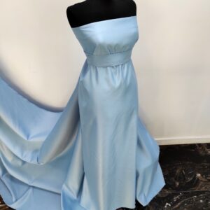Tafta Fixa Ducesa Satin Ne-elastica Bleu - imagine 4