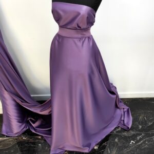 Tafta Elastica Ducesa Satinata Lila - imagine 6