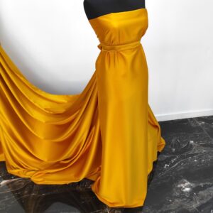 Tafta Elastica Ducesa Satinata Mustar - imagine 5