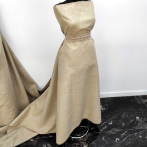 Stofa Velur Embosat Bej Floral - imagine 4