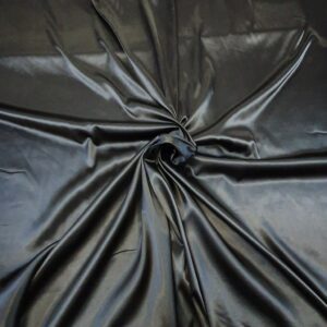 Satin Elastic Gros Negru - imagine 3