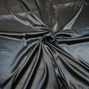 Satin Elastic Gros Negru - imagine 1