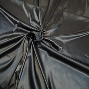 Satin Elastic Gros Negru - imagine 4