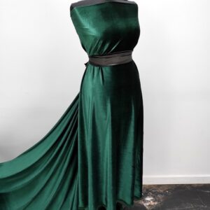 Catifea Elastica Verde Inchis - imagine 2