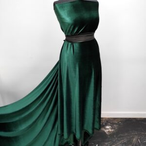 Catifea Elastica Verde Inchis - imagine 5