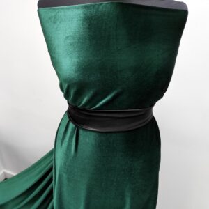 Catifea Elastica Verde Inchis - imagine 6