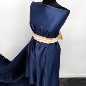 Tafta Fixa Ducesa Satin Ne-elastica Bluemarin - imagine 3