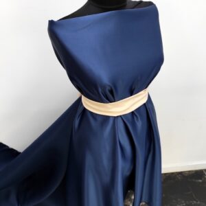 Tafta Fixa Ducesa Satin Ne-elastica Bluemarin - imagine 4