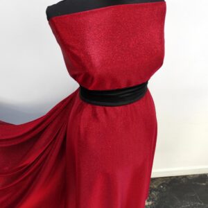 Lurex Rosu / Jerse Subtire Cu Sclipici Rosu - imagine 4