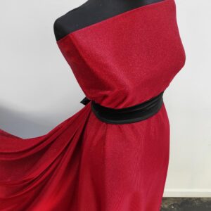 Lurex Rosu / Jerse Subtire Cu Sclipici Rosu - imagine 1