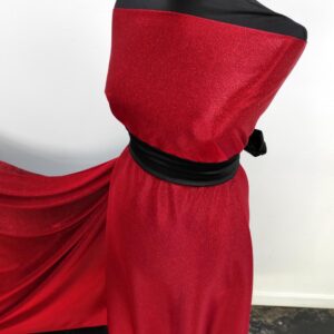Lurex Rosu / Jerse Subtire Cu Sclipici Rosu - imagine 2