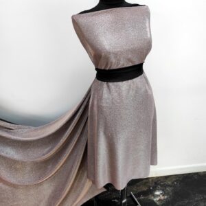 Lurex Roz / Jerse Subtire Cu Sclipici Gri - imagine 2