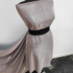 Lurex Roz / Jerse Subtire Cu Sclipici Gri - imagine 4