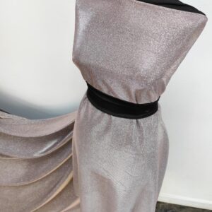 Lurex Roz / Jerse Subtire Cu Sclipici Gri - imagine 5