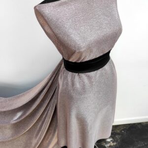 Lurex Roz / Jerse Subtire Cu Sclipici Gri - imagine 1