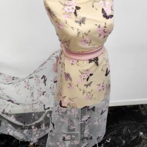 Organza Imprimat Butterfly - imagine 4