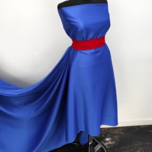 Tafta Elastica Ducesa Satinata Albastru Regal - imagine 3