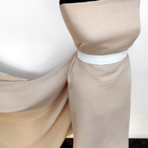 Bumbac Barena Gofrat Bej - imagine 2