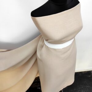 Bumbac Barena Gofrat Bej - imagine 5