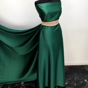 Tafta Elastica Ducesa Satinata Verde - imagine 2