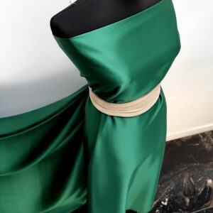Tafta Elastica Ducesa Satinata Verde - imagine 5