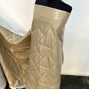 Fas Bej Inchis Matlasat Cusut Glosy - imagine 3